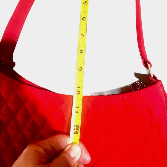Vera Bradley Red Quilted Shoulder Bag - Picture 7 of 7